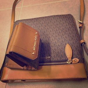 Michael Kors crossbody and wallet - NWT
